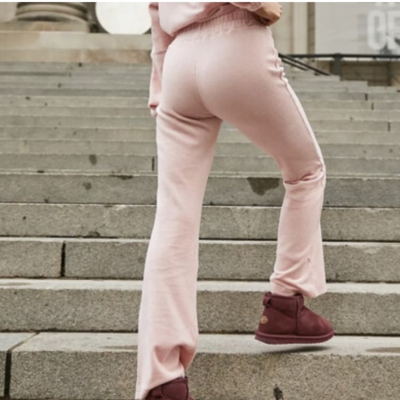FP Movement by Free People Pants - FP Movement by Free People Pink Boot Cut Flare Sweatpants